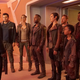 The Orville crew returns to their ship, several miles below the Pacific Ocean.